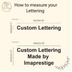 Lettrage en Vinyle 2 Cusom Vinyl Lettering - Guide how to measure your letters
