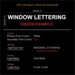 Window Lettering - Hire a Designer setp-by-step