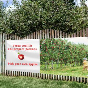 Vinyl Banners - apple picking banner