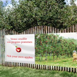 Bannières en Vinyle - Bannière cueillette des pommes