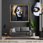 Framed prints - Picture of a frame in a living room showcasing the quality of fine art paper