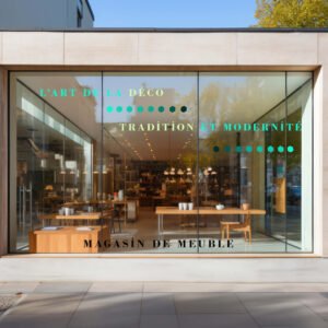 Custom Vinyl lettering - Front store lettering