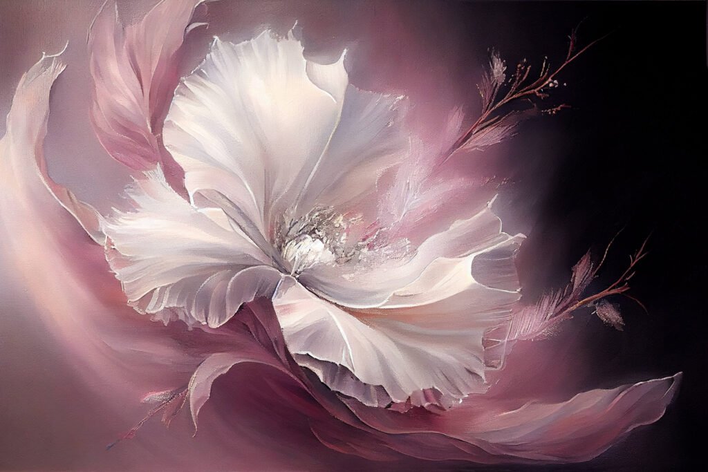 Abstract pink flower