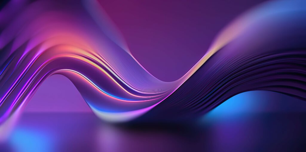 Big Neon wave purple