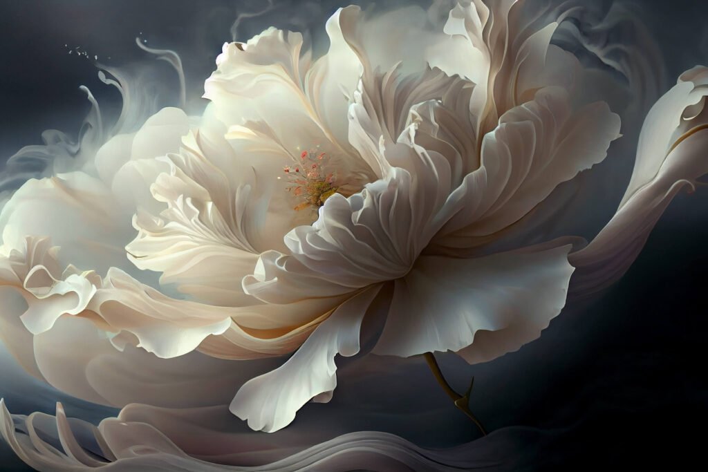 Big white soft flower