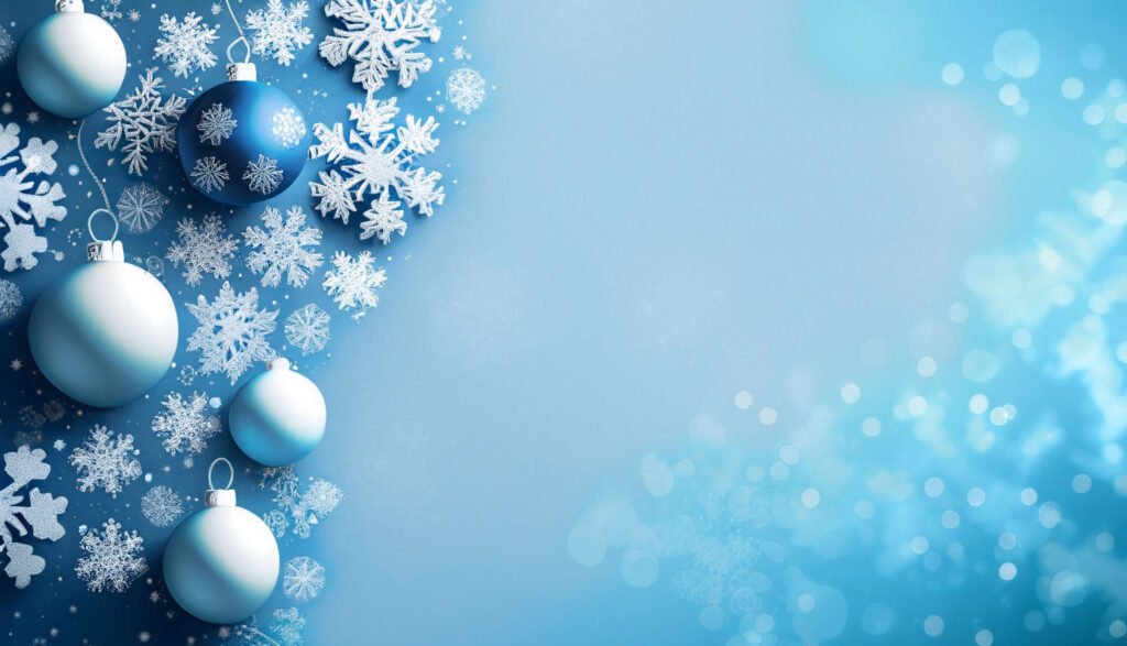Blue christmas bg