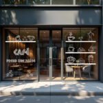 Coffee Shop storefront decals