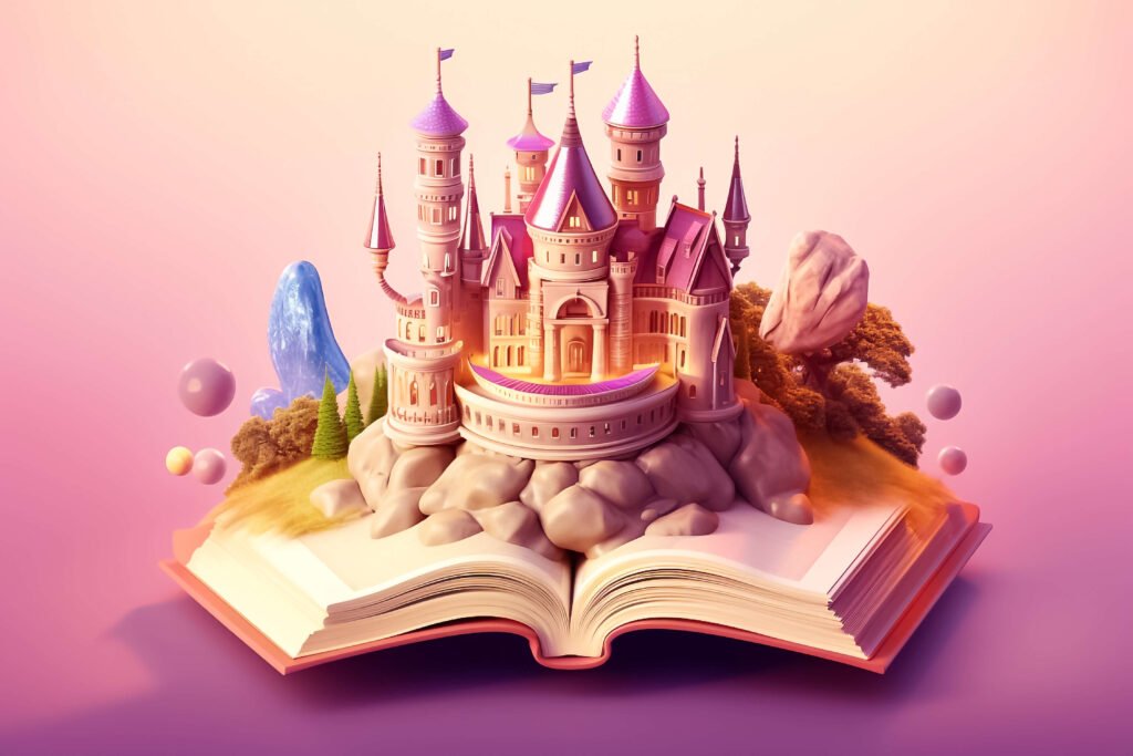 Fairy tale book & castle