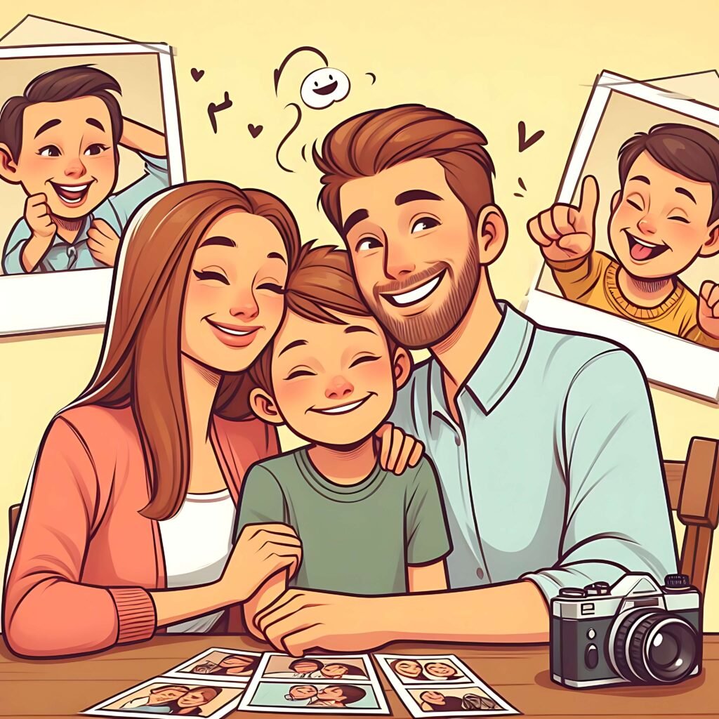 Family cartoon