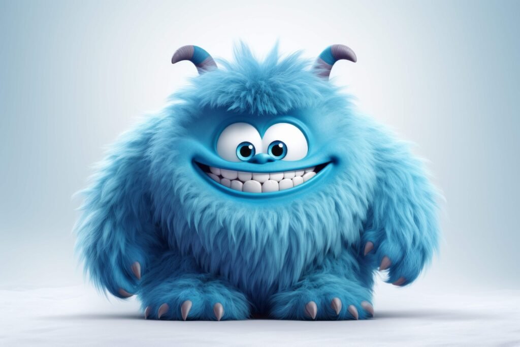 Furry Blue monster