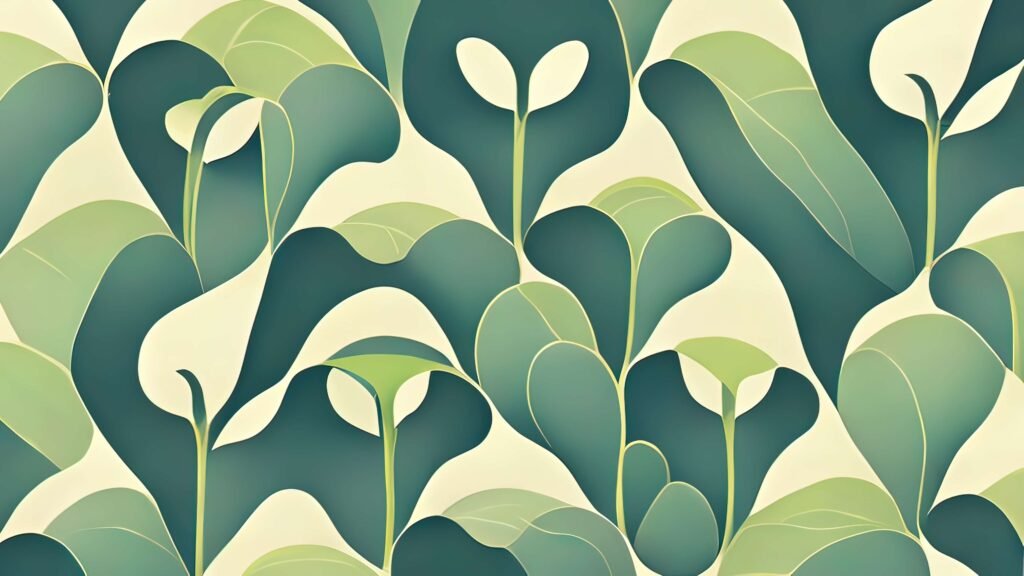 Green leaf abstract