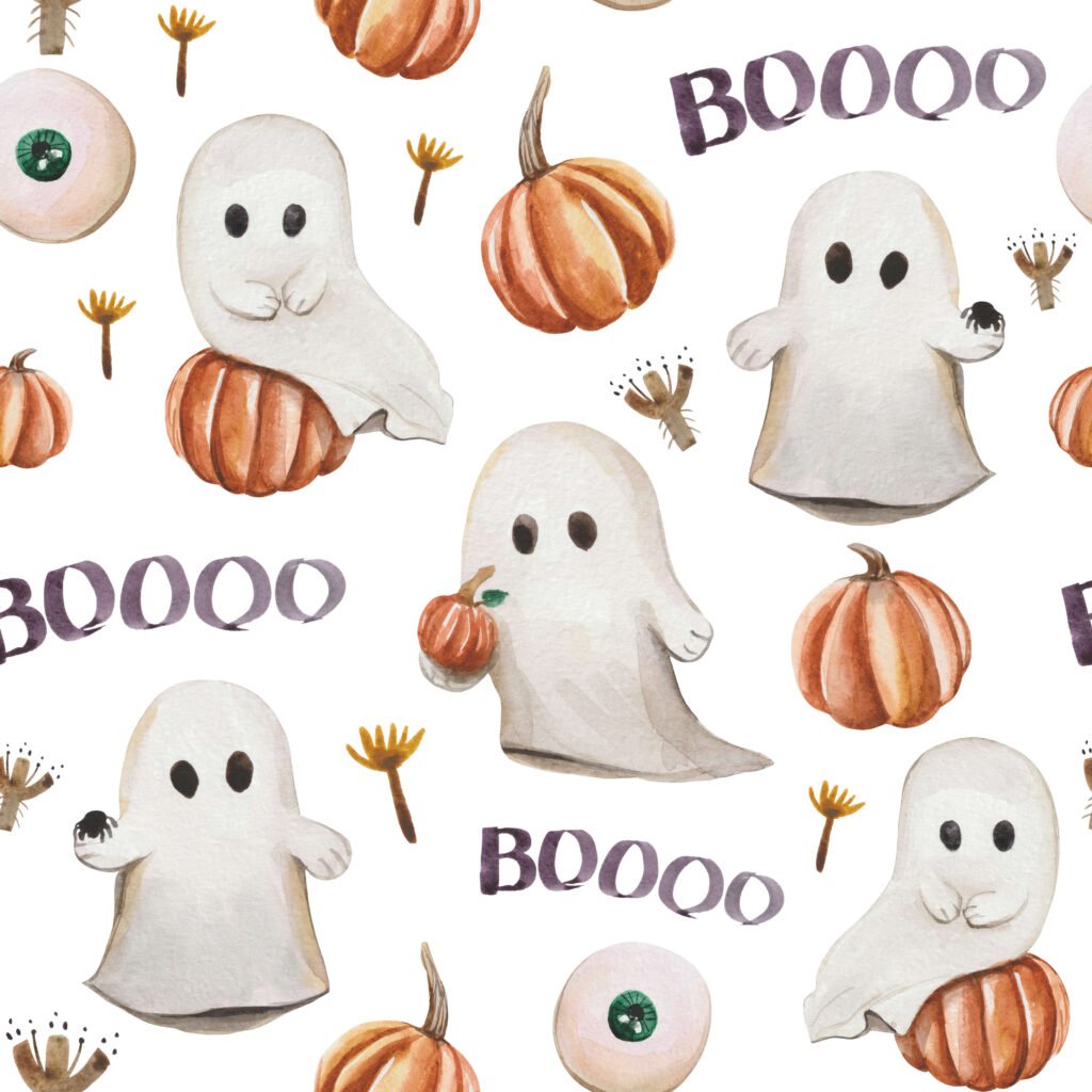 Halloween seamless pattern