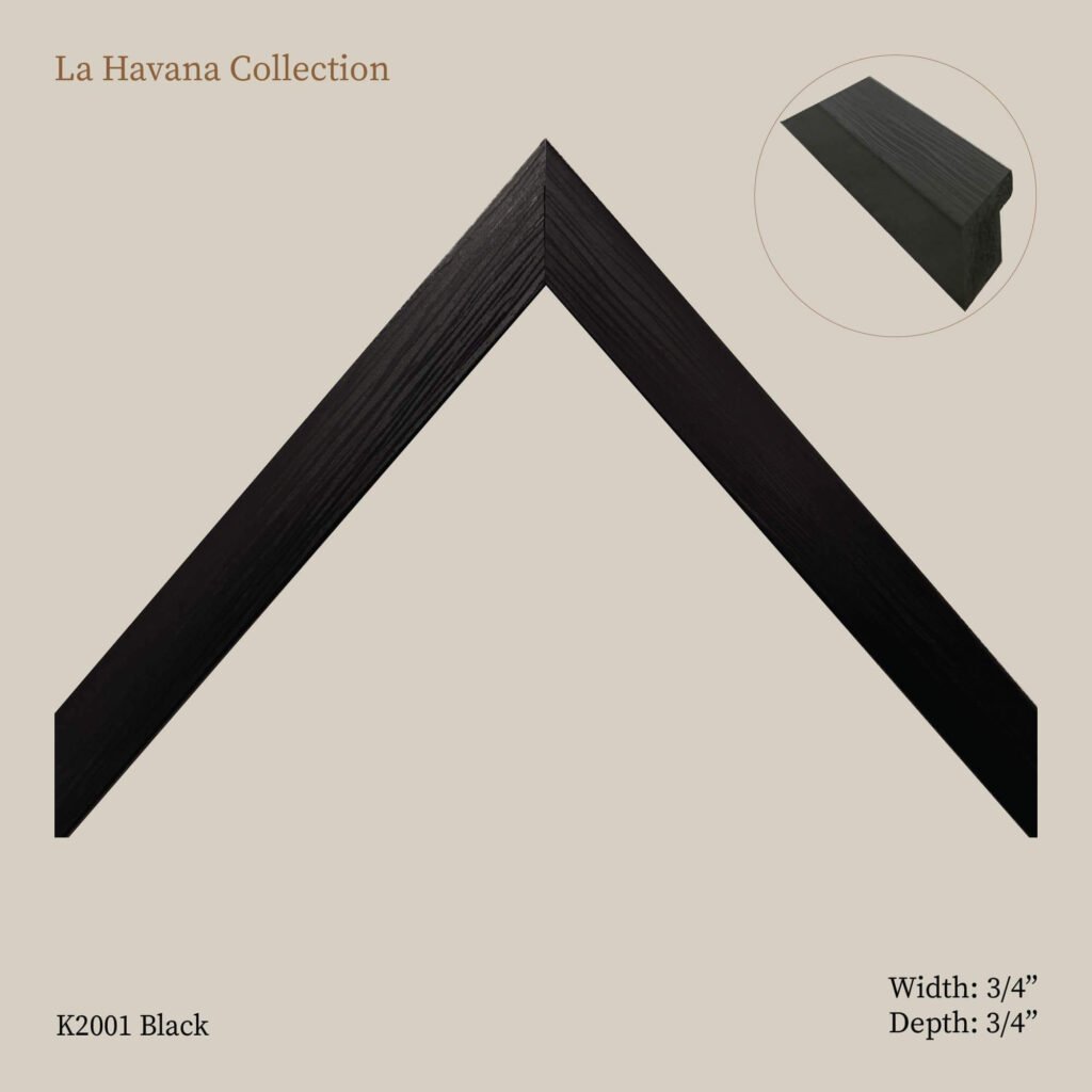 Collection La Havana Noir : moulures pour encadrements