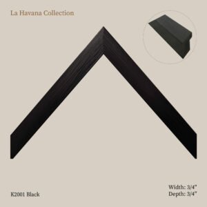 La Havana Black Collection: Moulding for Picture & Artwork Frames