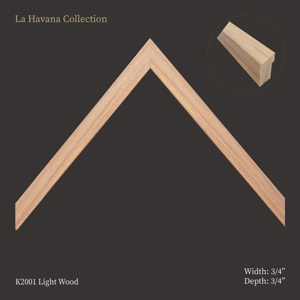 Collection La Havana Bois Clair : moulures pour encadrements