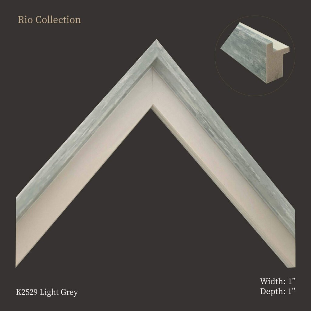 Collection Rio Gris Clair : Moulures pour cadres et œuvres d’art