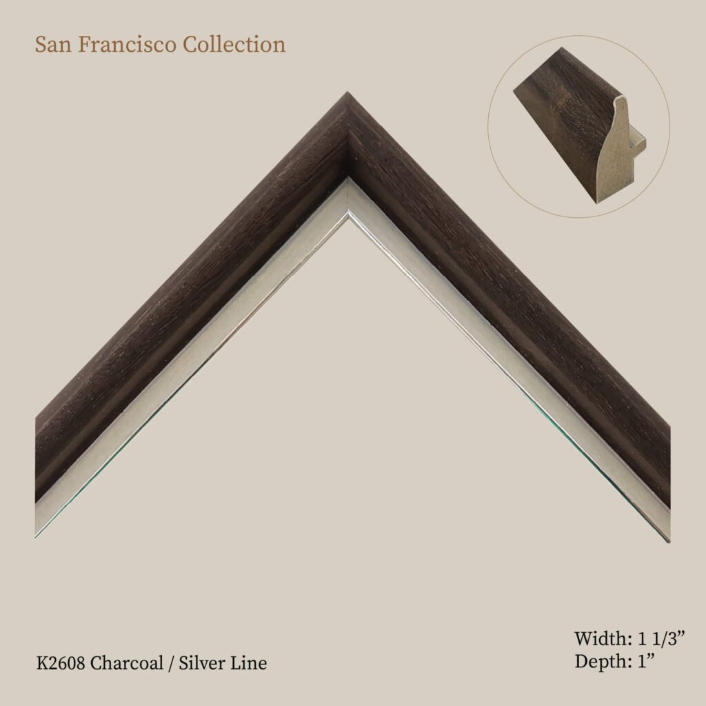 San francisco Charcoal Collection: Moulding for Picture & Artwork Frames