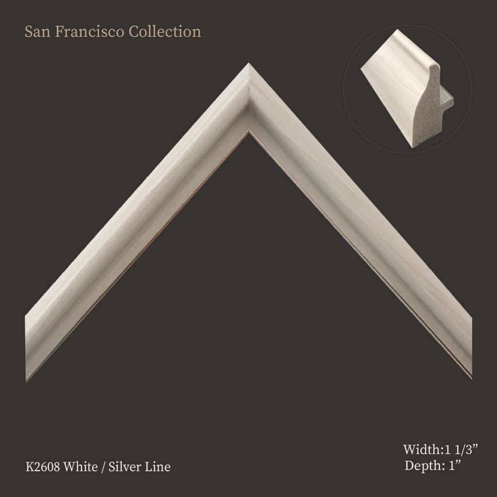 San Francisco White Collection: Moulding for Picture & Artwork Frames