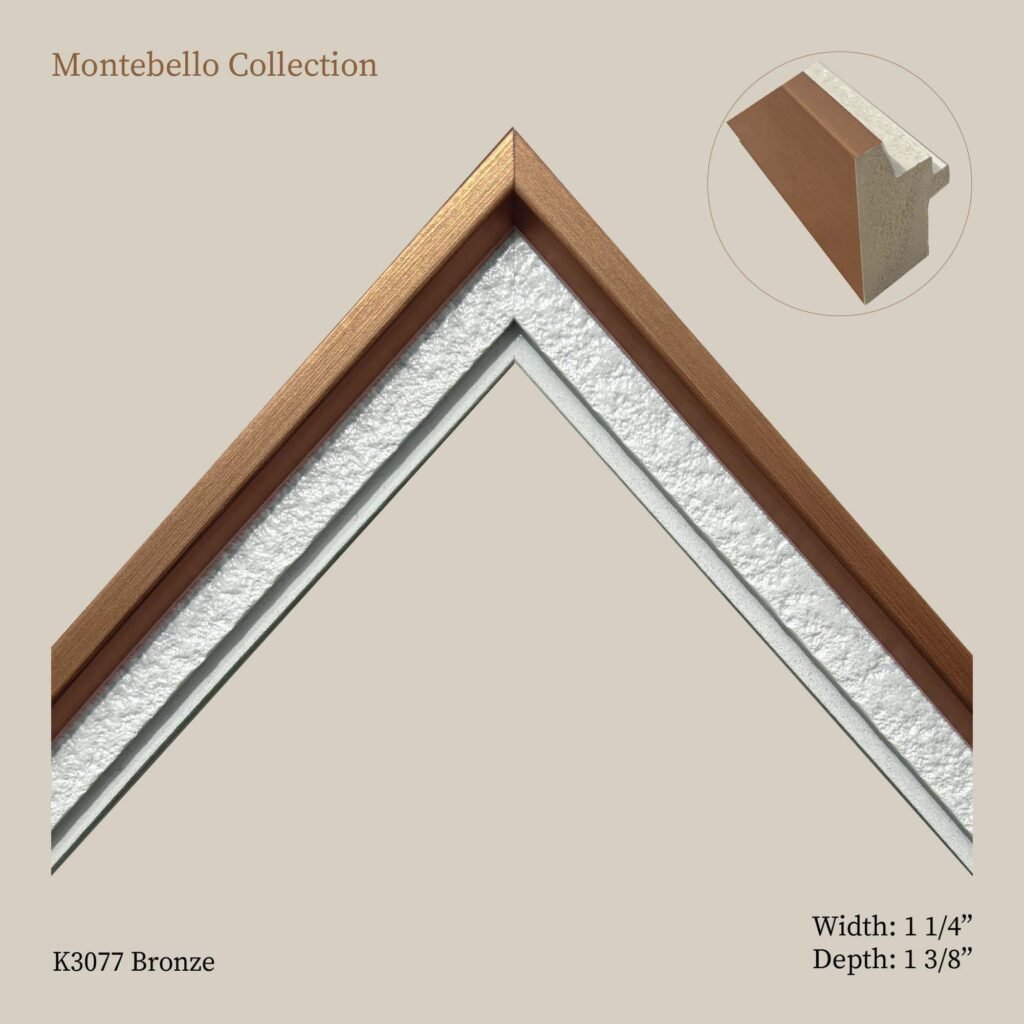 Montebello Bronze Collection: Moulding for Picture & Artwork Frames