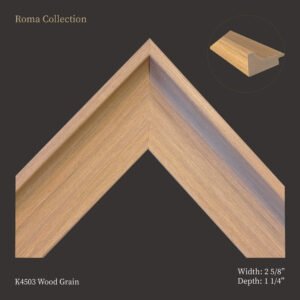 Collection Roma Grain de bois: Moulures pour cadres et œuvres d’art