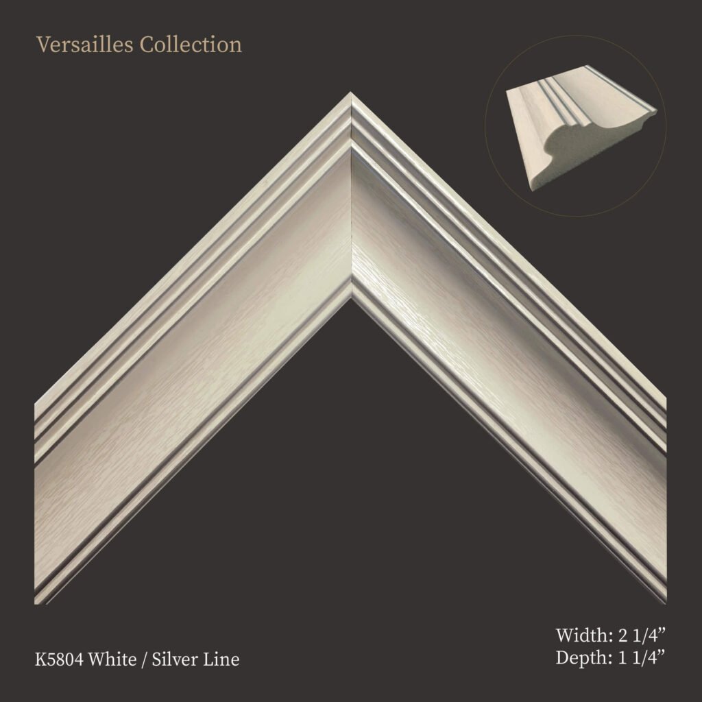Versailles White Collection: Moulding for Picture & Artwork Frames
