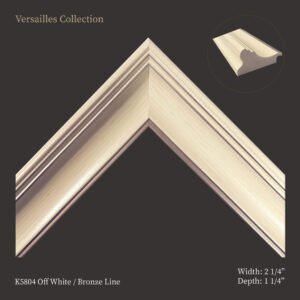 Versailles Off White Collection: Moulding for Picture & Artwork Frames