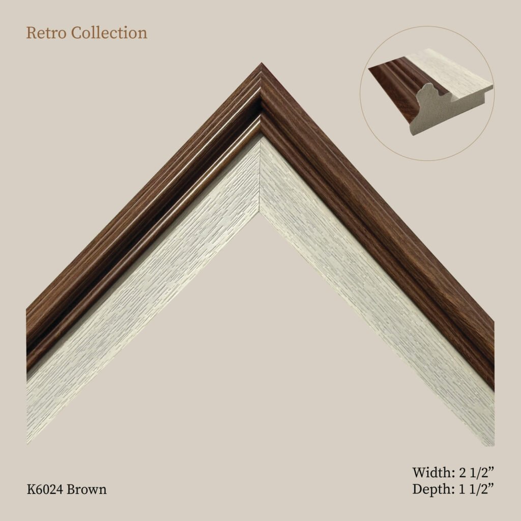 Retro Brown Collection: Moulding for Picture & Artwork Frames