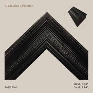 Collection El Classico Noir: Moulures pour cadres photo et œuvres d’art