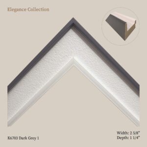 Collection Élégance Gris et Blanc – Moulures pour cadres et œuvres d’art