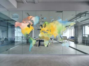 Office window decal