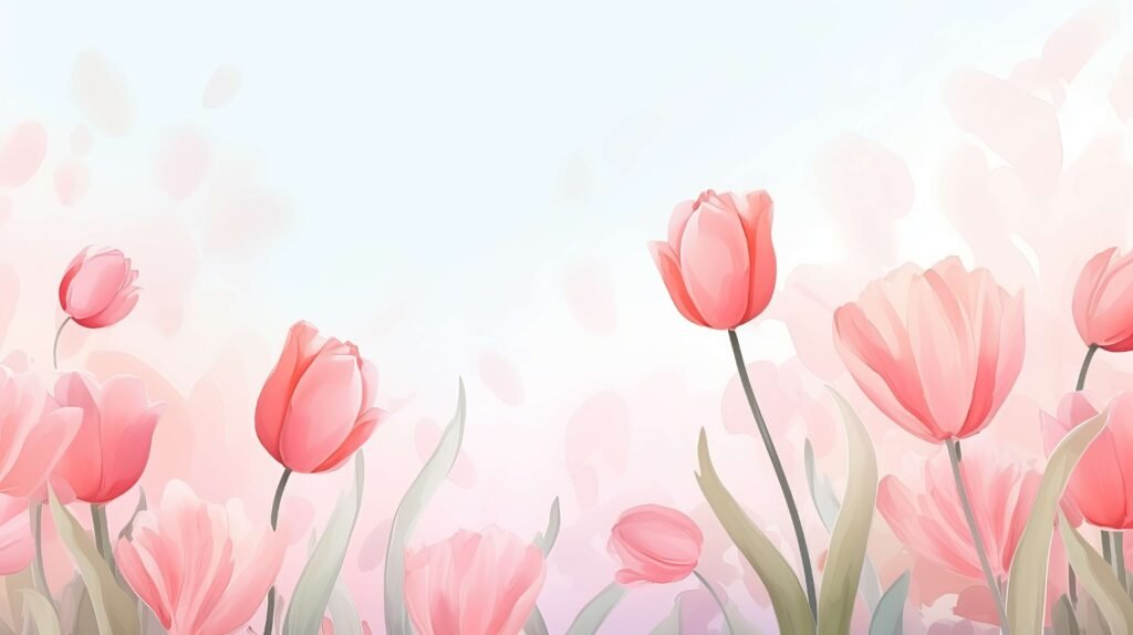 Pink tulips