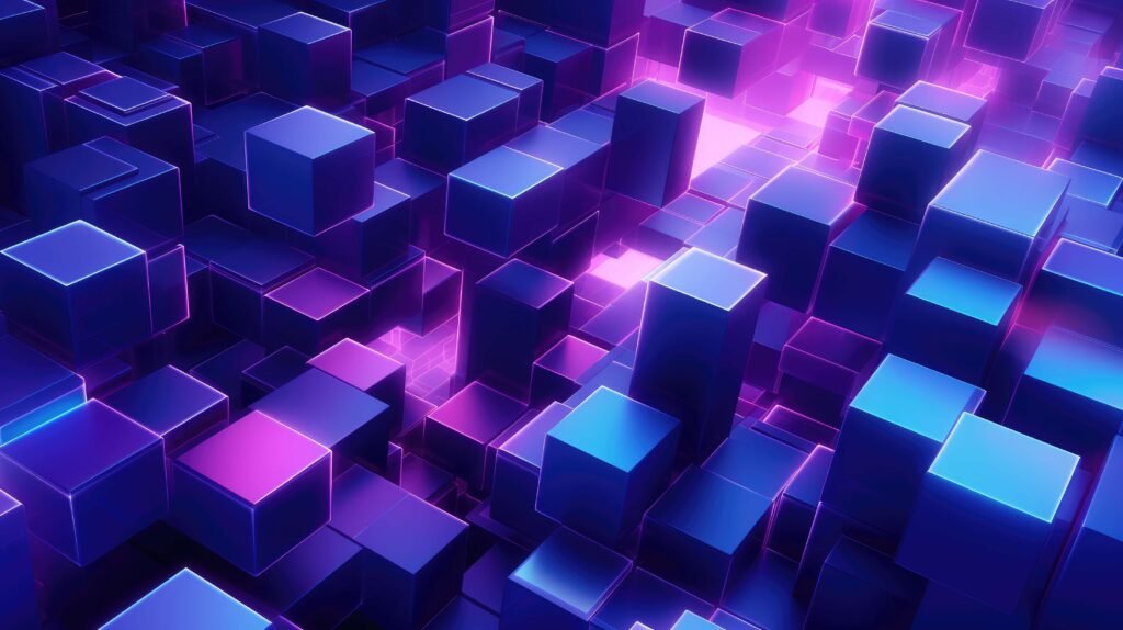 Purple & blue abstract