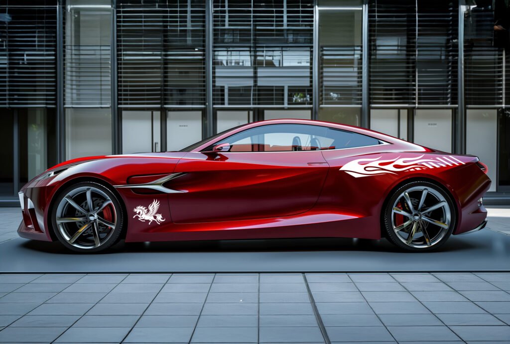 Red Car decal