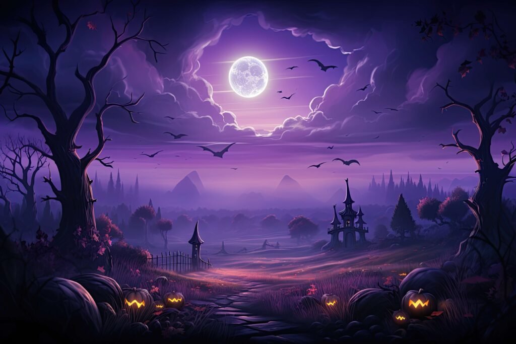 Spooky halloween night