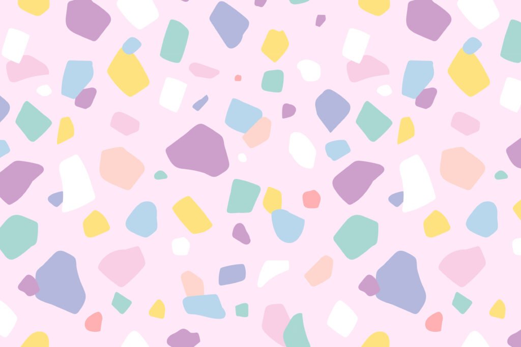 Terrazzo pastel color