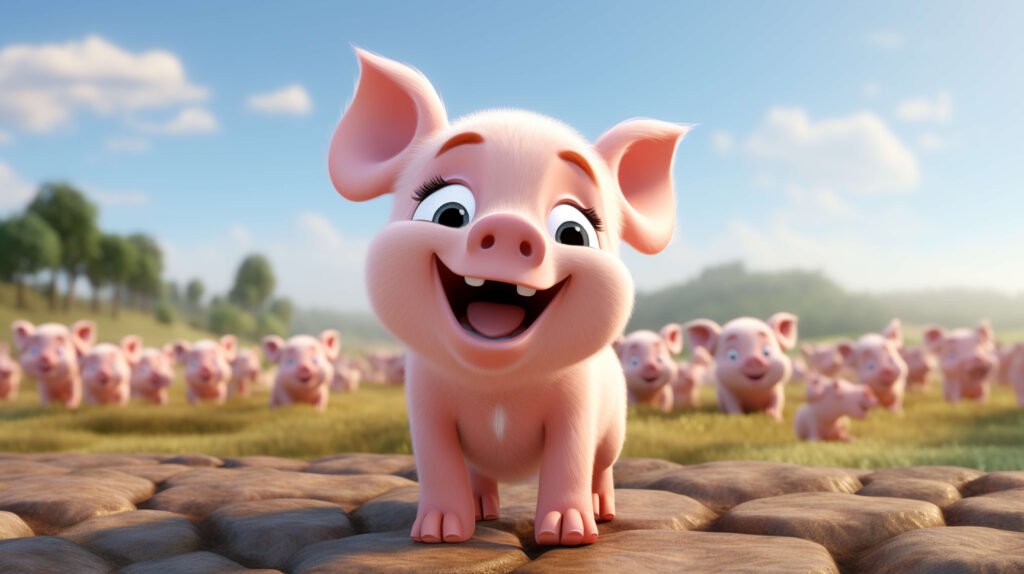 cartoon pig