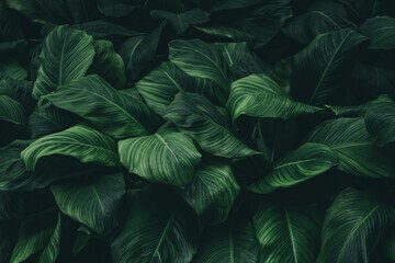 dark green leaves