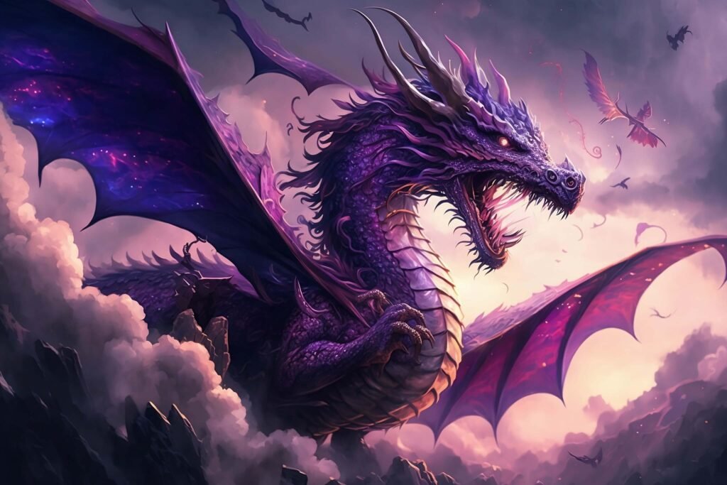 giant purple dragon