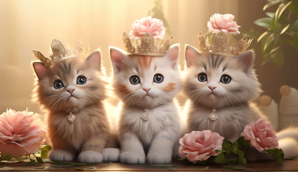 kittens with crowns