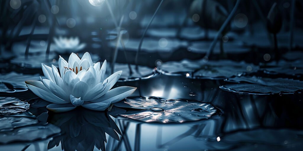lotus flower blue