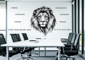 office decal and lettering