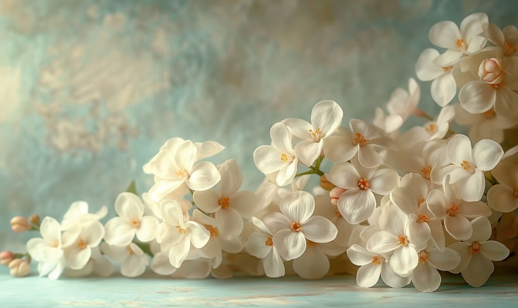 white lilac flowers