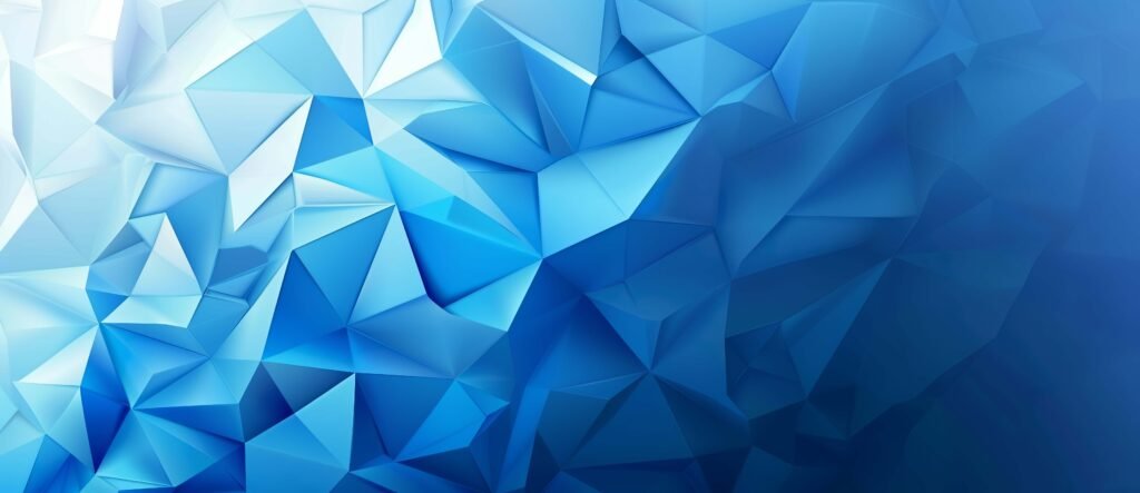 Blue geometric shape