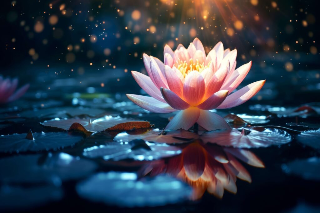 Water lily magical flower