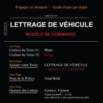 Lettrage de vehicule guide