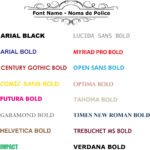 Vehicle font names lettering 1