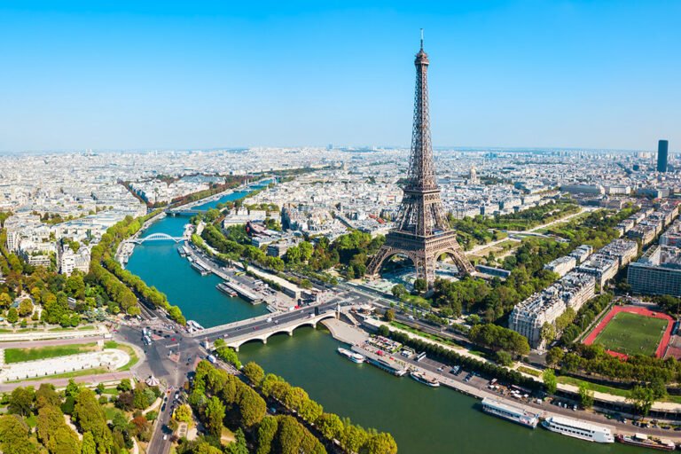 Areal view of Paris