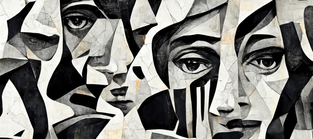 Black & White faces
