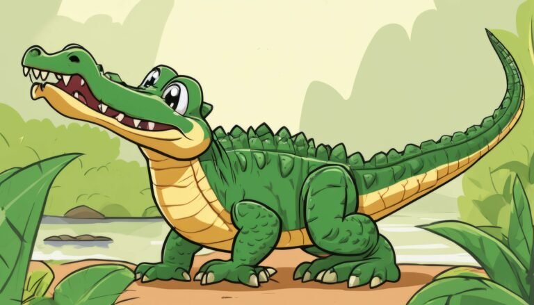 Cartoon alligator