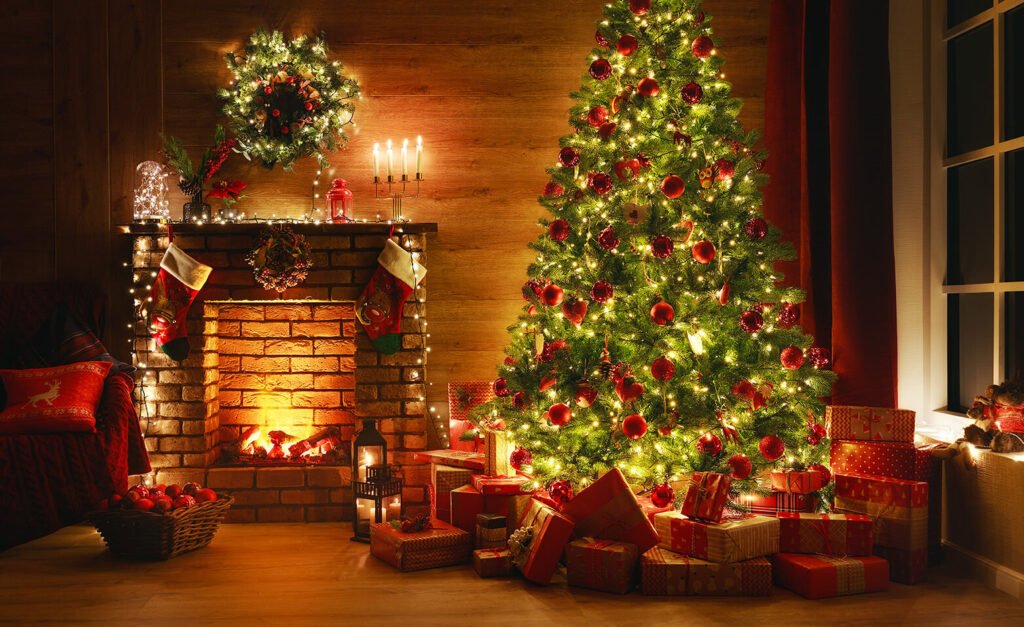 Christmas tree with gifts